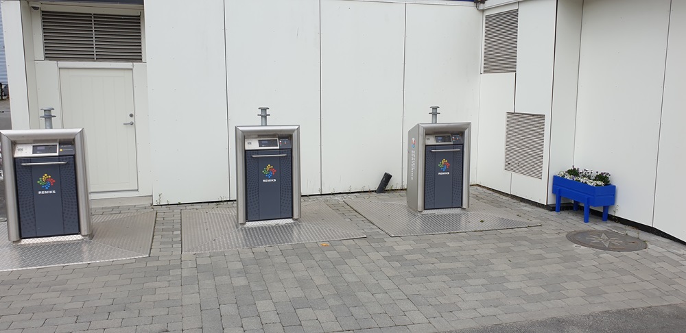 Universelt utformet søppelsortering. Foto.