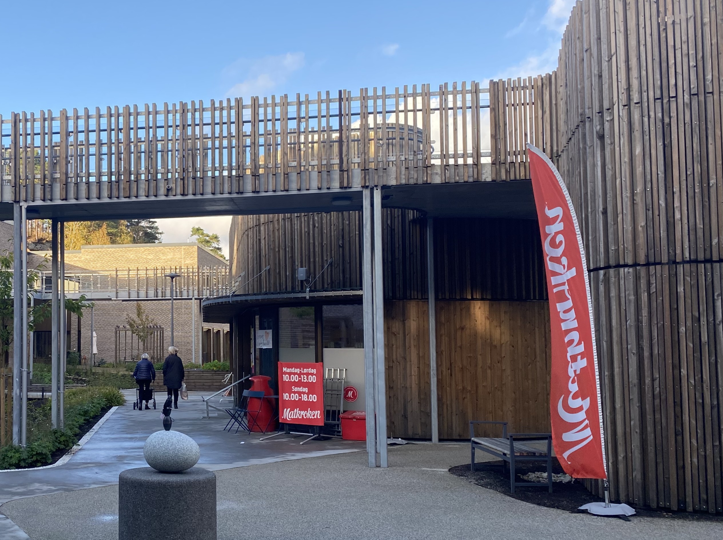 Butikk i bygget. Foto